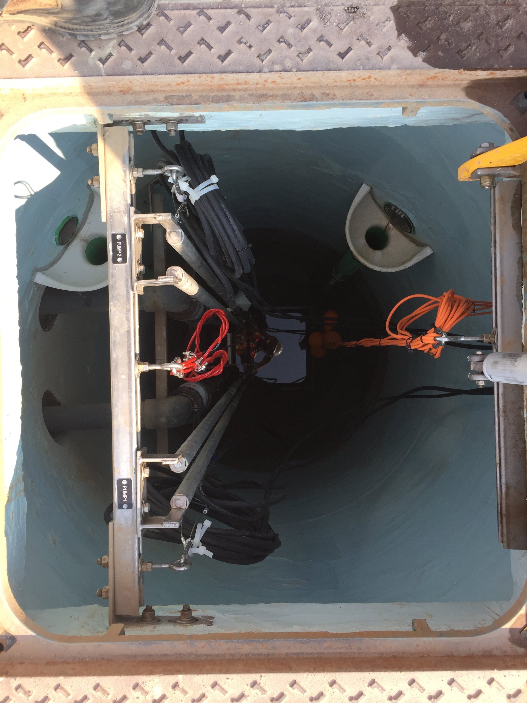 Truckee Meadows Water Authority wastewater lift station with drop bowl assembly in Reno, Nevada