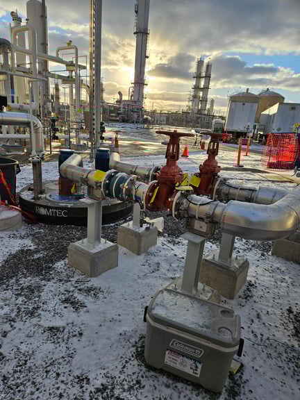 Romtec Utilities hydrogen refinery pump station in Niagara Falls, New York